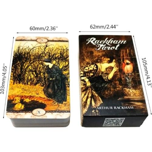 78-Card Deck Rackham Tarot Divination Fate Oracle Cards Family Party Board Game K1MB