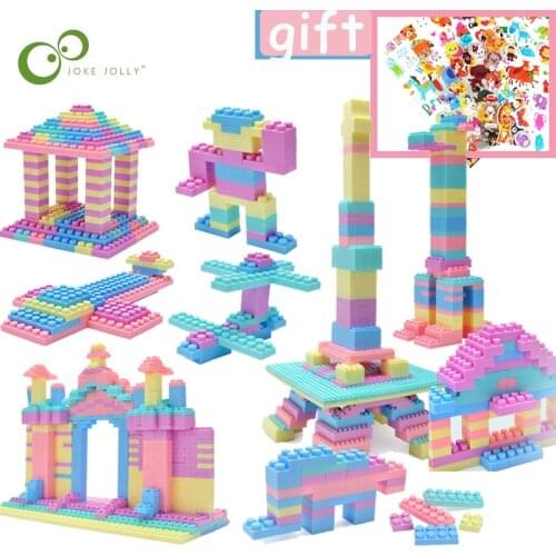 95/144Pcs New Macarons Variety Building puzzle Blocks Education Childrens Intelligence Diy Toy Kindergarten Spelling Toys WXK