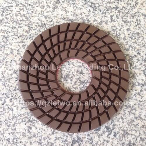 Diamond Polishing Pad 10 inch for Polishing Marble and Granite Slabs Wet Polishing Wheel Nylon Abrasive Pad Thickness 10 mm