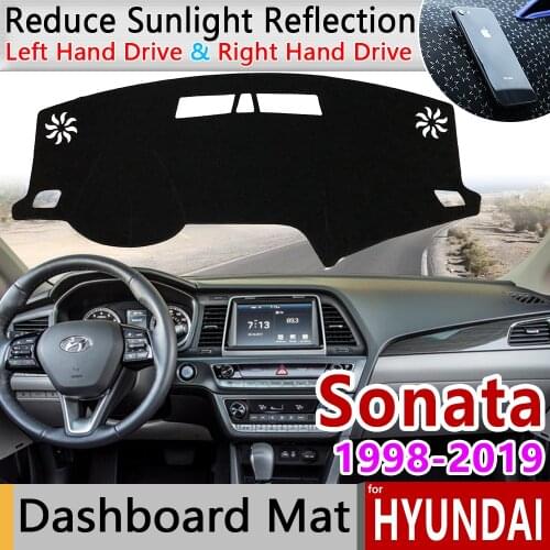 For Hyundai Sonata EF NF YF LF 1998~2019 Anti-Slip Mat Dashboard Cover Pad Sunshade Dashmat Carpet Car Accessories Rug 2010 2016