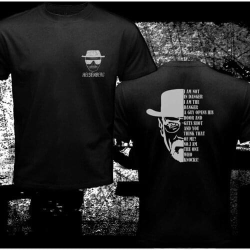 Double Side Breaking Bad Quote Heisenberg American Movie Classics Black MenS 2019 Designs Summer Cool Funny Fitness T-Shirt