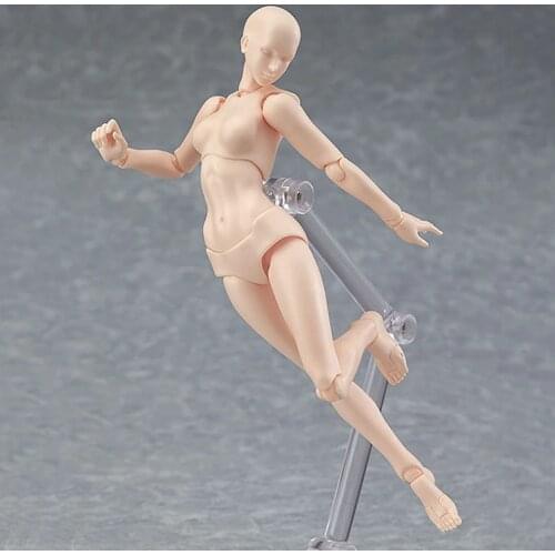 13cm Action Figure Toys Artist Movable Male Female Joint figure PVC Body Figures Model Mannequin Art Sketch Draw Figurine