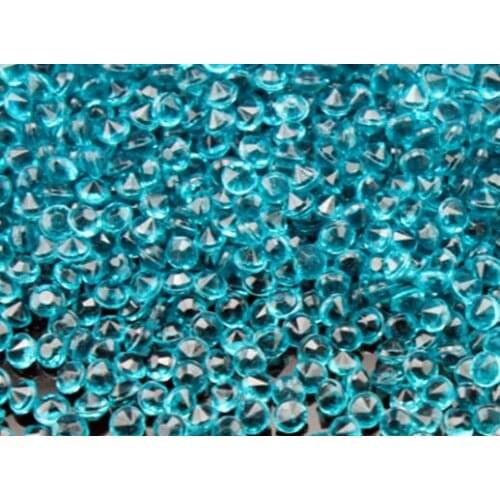 Hot 1000pcs 4.2mm Acrylic Diamond Crystal Bling Transparent Confetti For Wedding Party Decoration Confetti Table Scatter Beads