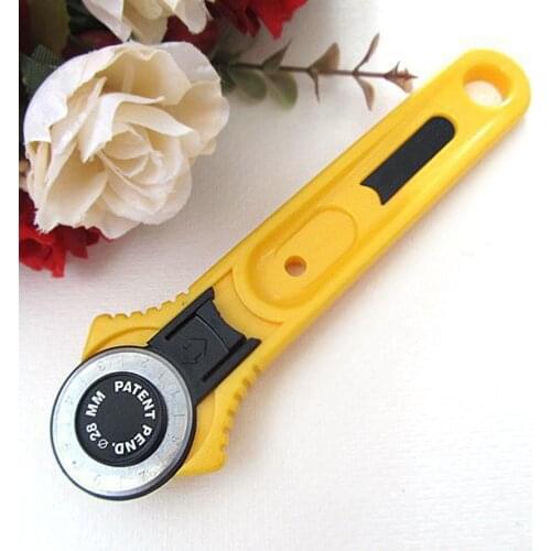 28mm Portable Roller Cutter Blade Knife Round Rotary Cloth Textile Cutting Tool