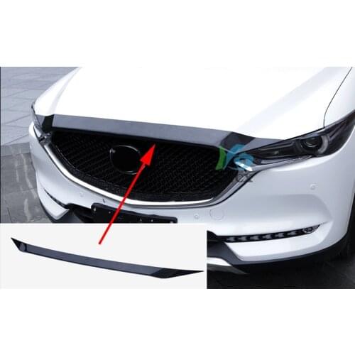 Carbon fiber 1pcs Front Grille Hood Engine Cover Trim for Mazda CX 5 CX-5 CX 5 2017 2018 Car Accessories Styling