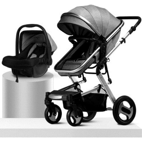 IMBABY Baby Strollers 2020 Luxury 3 in 1 Multifunctional Portable Newborn Folding Carriage High Landscape Stroller Buggy Baby