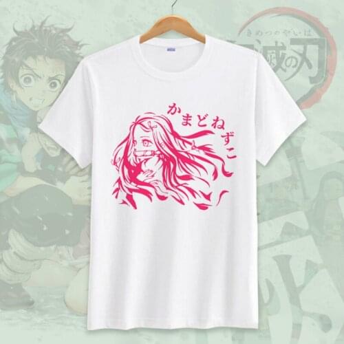 Anime Demon Slayer Kimetsu No Yaiba Tanjiro Kamado Cosplay Costume Summer Casual T-shirt Plus Size Tshirt Halloween Party TS014