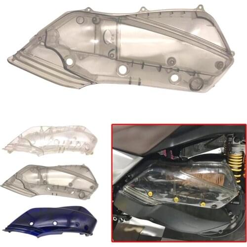 SEMSPEED X-MAX300 Air Filter Cover For Yamaha XMAX 250 300 2017 2018 2019 2020 Transparent Blue Air Intake Box Cleaner Protector