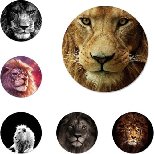 58mm Fashion Lion Icons Pins Badge Decoration Brooches Metal Badges For Clothes Backpack Decoration