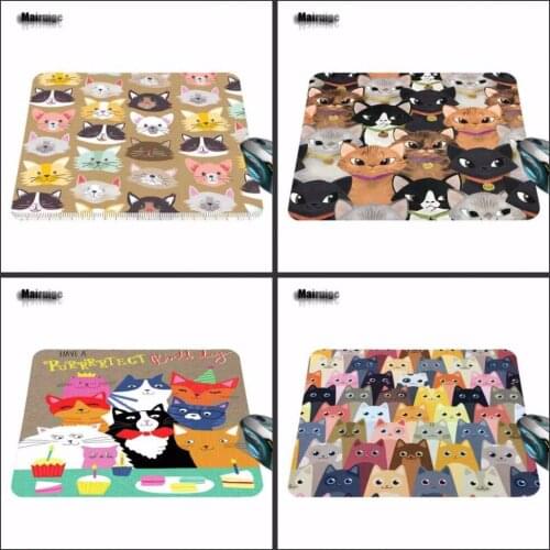 Mairuige Animated Mouse Pad Cartoon Anime Cat Game Mouse Pad Non-slip Rubber Pad 18*22cm / 25*29cm or 25*20cm