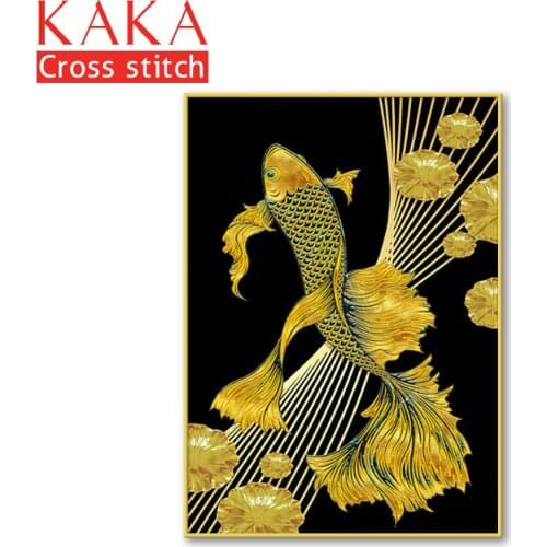 Cross stitch kits,Embroidery needlework sets with printed pattern,11CT-canvas for Home Decor Painting,Animals CKA0075