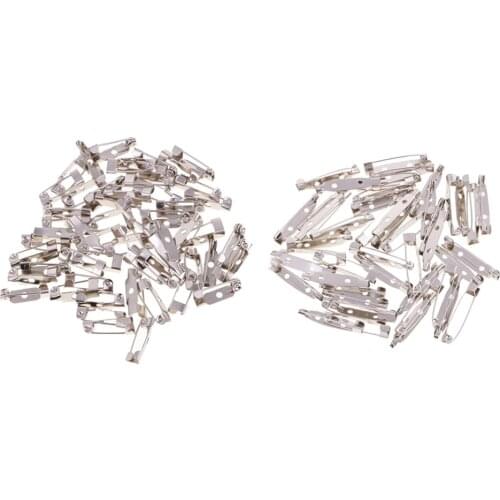 200pcs Blank Safety Pin Backing for ID Badges Nametags Ribbons Craft Finding