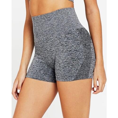 SVOKOR Fitness Shorts Women Seamless High Waist Biker Shorts Femme Clothing Push Up Workout Short Elasticity Solid