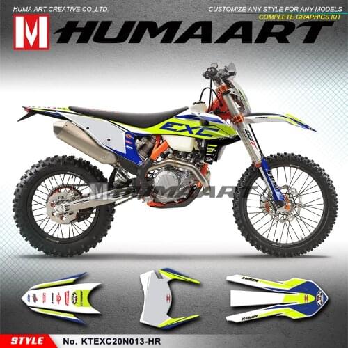 HUMAART Racing Stickers Vinyl Decals for EXC EXC-F XC-W XCF-W 150 300 500 SX SXF XC-F 125 250 350 450 2019 2020 2021 2022