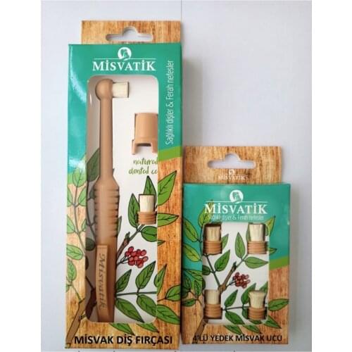 YENİ ÜRÜN 2021 Misvak Diş Fırçası Ve Dörtlü Yedek Ucu