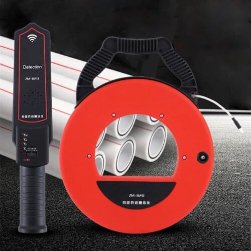 ZM-820 Rechargeable Pipeline Blocking Tester Wall PVC Iron Pipe Blockage Detector Pipeline Clogging Locating Instrument 220V