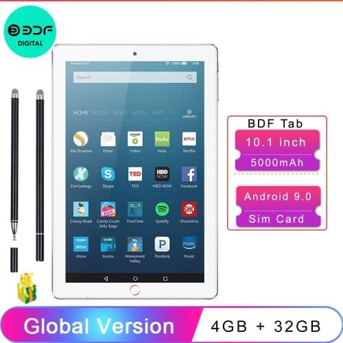 10.1 Inch Android 7.0 Tablets Pc 3G Phone call 1GB+32GB Mobile Sim Card Phone Call IPS LCD Display Computer Tablet Pc