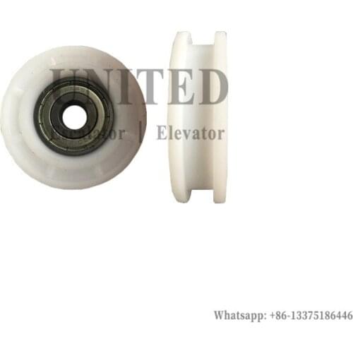 20pcs UNITED Elevator Door Hanger Rolle White SKY AT120 FAA456AC XXFAA456 XYSFAA456 FAA456X1 OD56mm W16mm Bearing 6201Z