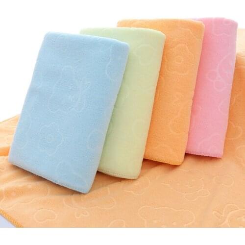 70*140cm Bath Towel Cute Bear Bathroom Beach Towel Soft Absorbent Adult Kids girls boys Soft Beach Bath Towel