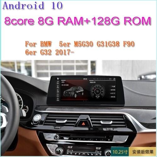 10.25" android 9.0 car dvd gps player for bmw 5 series M5 G30 G31G38 F90 G32 2017- car audio stereo wifi USB