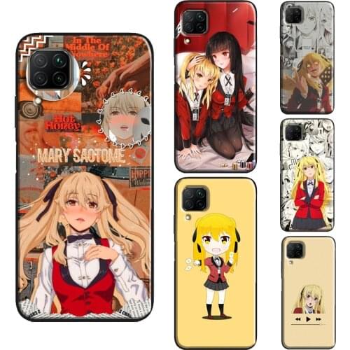 Mary saotome Kakegurui Anime Case For Huawei P30 P20 P40 Pro Mate 10 20 Lite P Smart Z 2019 Nova 5T Honor 8X 9X 8A 10i