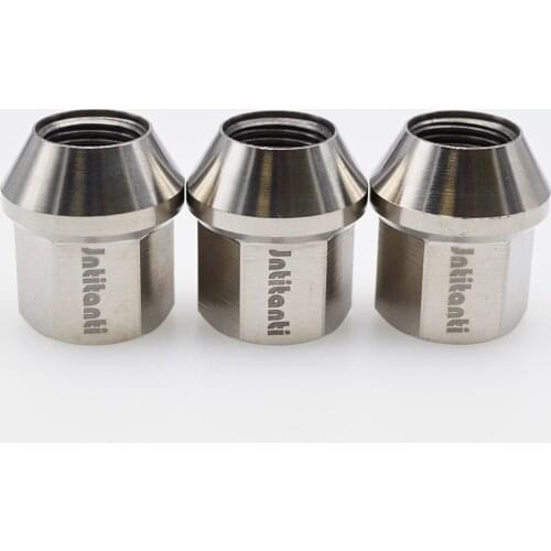 M12*1.25*27mm silver Gr5 titanium lug nut with open end