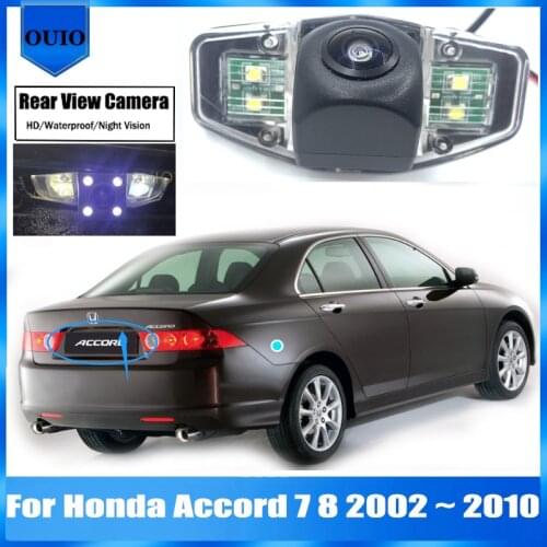 Rear View Reverse BackUp Parking Camera For Honda Accord 7 8 2002 2003 2004 2005 2006 2007 2008 2009 2010 License Plate Camera