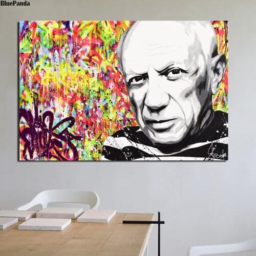 Pablo Picasso Poster Paintings On Canvas Graffiti Modern Decorative Wall Art Pictures Home Decoration