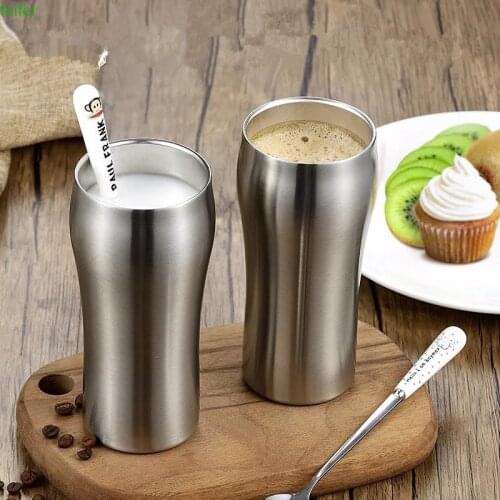 Creative Stemless Vacuum Insulated Cup Stainless Steel Coffee Wine Beer Milk Mug Thermo cookware Car Travel Cups Drinking Mugs