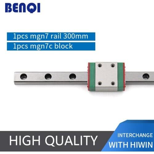 Cnc linear guide rail MGN7 L300mm+ linear block MGN7C with low price