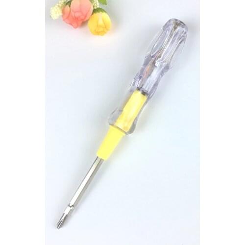 2021 New Portable LED Voltage 100-500V Test Pen Tester Flat Screwdriver Socket Detector Screw Driver Repair Electrician Tools