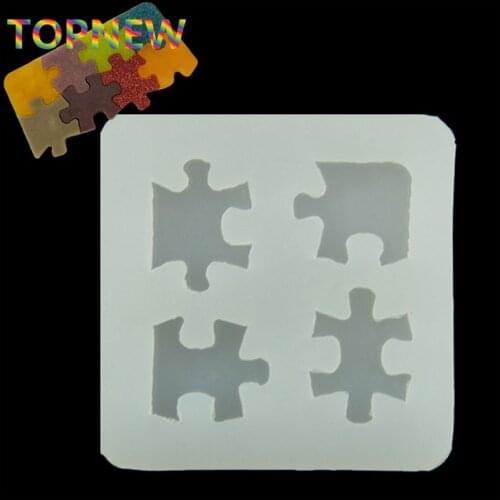 NEW Arrived DIY Funny children toys Epoxy Silicone Pendant Mold Puzzle charm Mould handmade Make Tool Jewelry Accessories