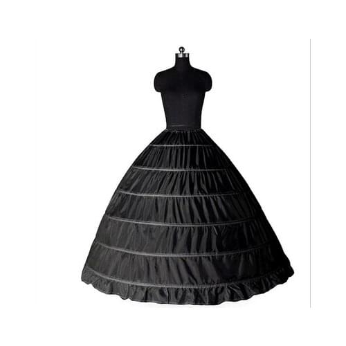New Large Petticoats White Black Bride Ball Gown Underskirt for Wedding Formal Dress Crinoline Plus Wedding Accessories