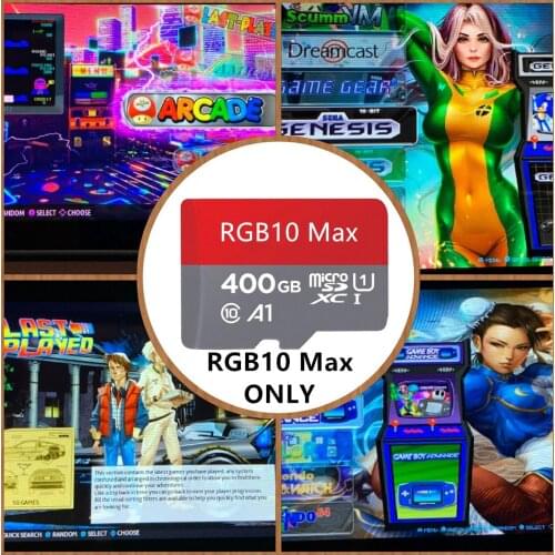 Plug&Play 400 GB 'RG10 Max' Micro SD Card - 16000+ Games Preloaded! Best On Earth, Optimized EmuElec Multi-Emulators