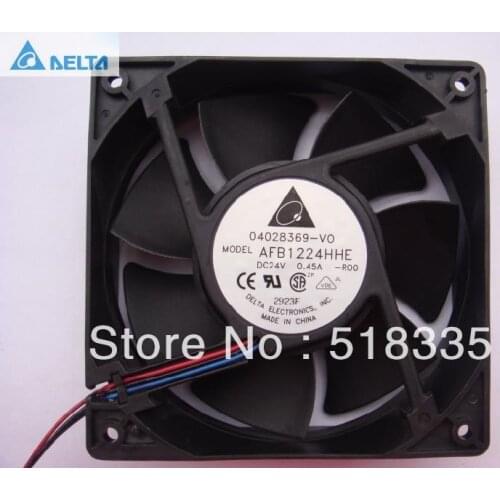 For delta AFB1224HHE 12CM 120MM 1238 12038 120*120*38MM 24V 0.45A cooling fan