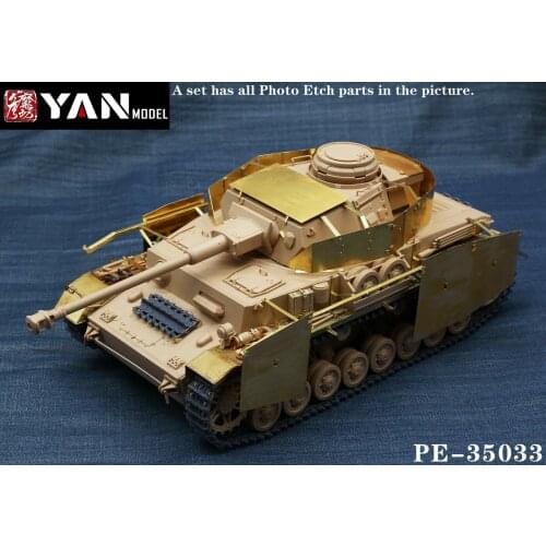 Yan Model PE-35033 1/35 Pz.Kpfw.IV Ausf.H Detail Up Set for Rye Field Model 5046