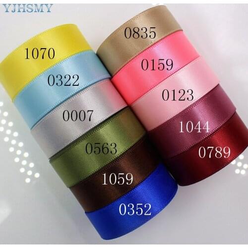 YJHSMY 174286,16 mm 10 yards Multi color optional solid color satin ribbon,headdress accessories wedding DIY hand-made materials