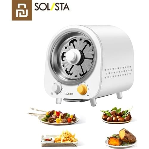 Youpin Solista Multi-Function Drum Oven SD-Y01 4.7L with Barbecue Rack Sweet Potato Rack Baking Tray Roller Grill 60min Timing