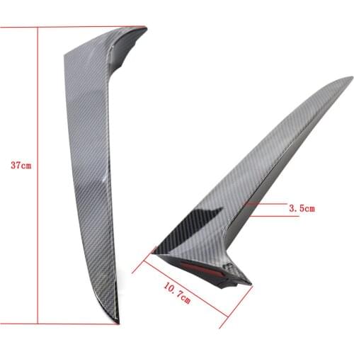 1 Pair Rear Window Spoiler Trim Sticker For BMW X3 F25 2011-2017 Black