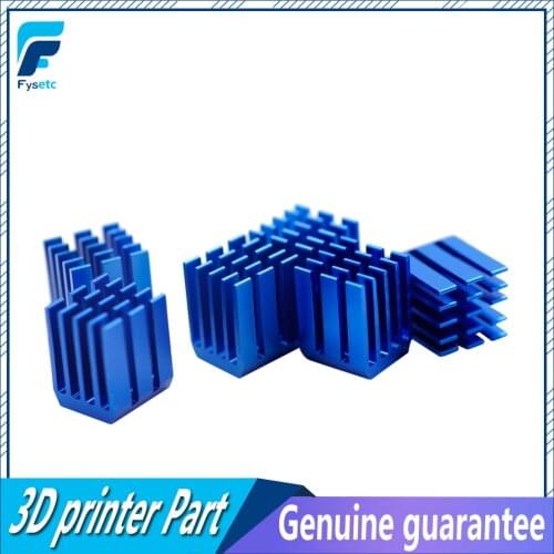 10pcs/lot Motor Driver Heat sinks Cooling Block Heatsink for TMC2100 V1.3 TMC2208 TMC2130 Drive Module 3D Printer Parts