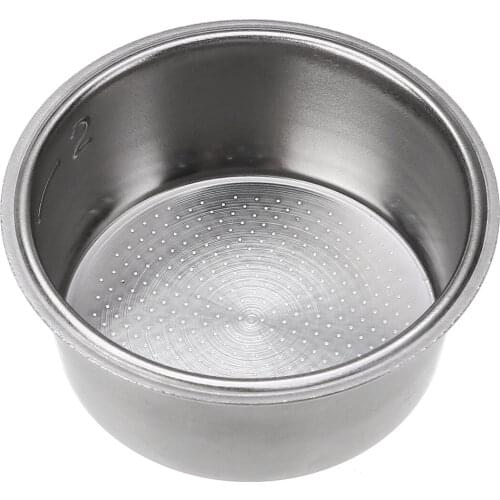 1x Stainless Steel Coffee Filter Basket Coffee Machine Maker Filter Tool 2inch Convenient For Cappuccino Coffee Tea Making