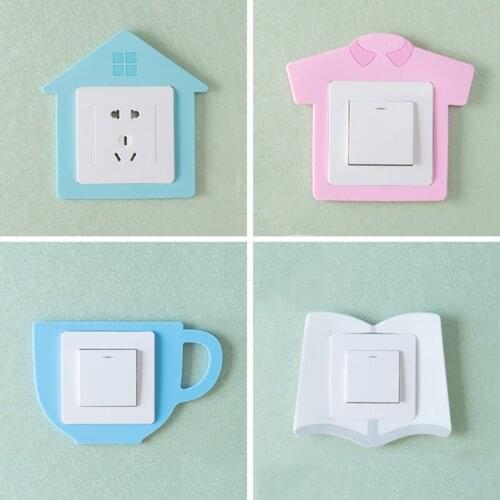 3D Luminous Switch Panel Sticker On-Off Switch Socket Wall Sticker Living Room Bedroom Decoration Washable Fluorescent Removable