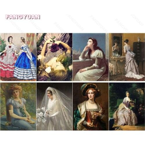 Diy 5D Diamond Painting Beautiful Woman Full Round Square Drill Diamond Embroidery Handcraft Cross Stitch Kits Gift Home Decor