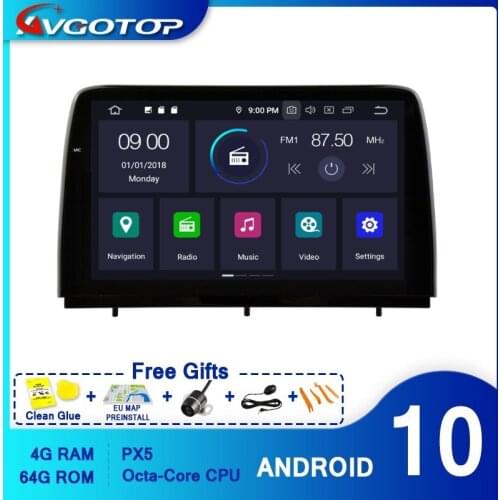 AVGOTOP Android 10 Vehicle Radio for FORD MONDEO FOCUS 2019 Auto Multimedia Carplay Navigation
