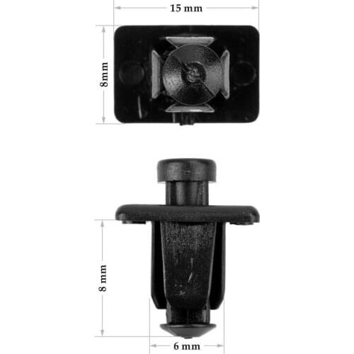 Auto Parts Are Suitable for Nissan Car Bumper Core Nail Inner Baffle To Push Fixed Plate Buckle (100pcs) 3455