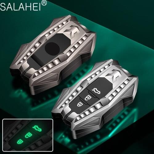 Car Key Case Aluminum Alloy For Toyota CHR RAV 4 Auris Avensis Prius Aygo Camry Corolla Land Cruiser 200 Prado Crown 2017 2018