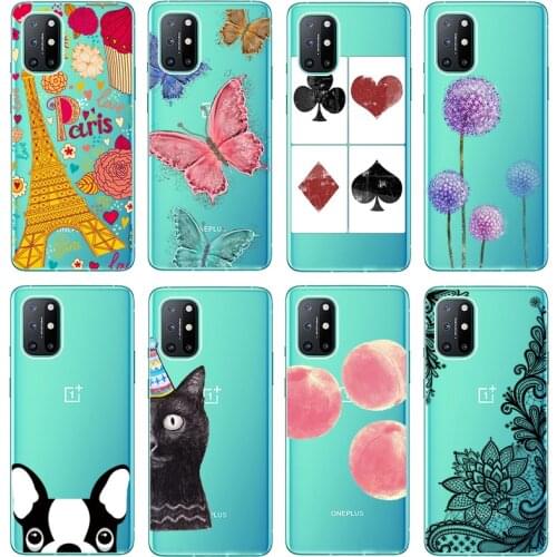 For Oneplus 8T Case Soft Silicon Phone Case for OnePlus8T 1+8T 2020 Covers for Oneplus 8T Coque for One Plus 8T Transparent case