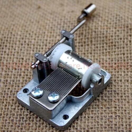 DIY Music Box Movement Play Set 18 Tones Mechanical Music Box Hand Crank Music Box Caskets For Girls With Screws 200pcs