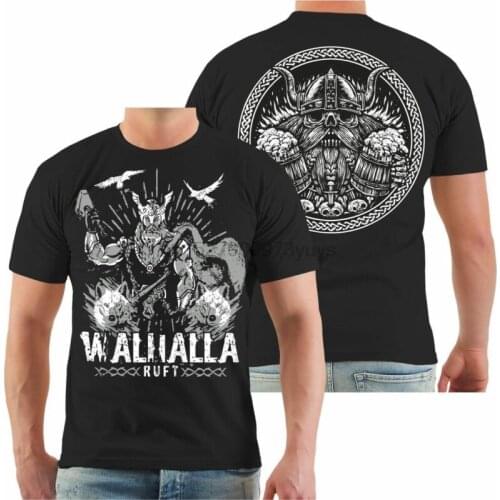 T-Shirt Walhalla ruft vikings germanen odin thor runen wikinger hammer