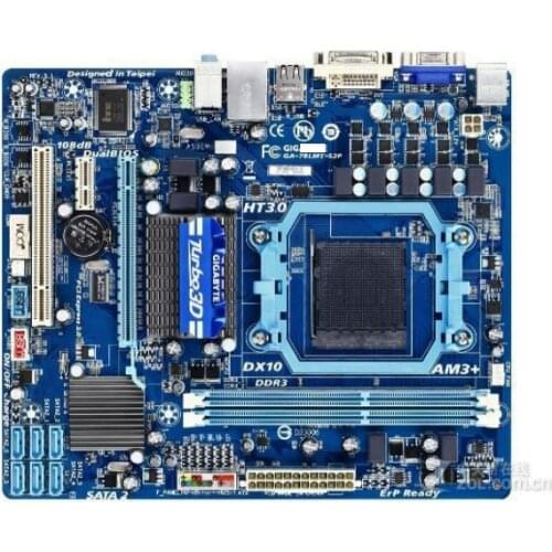 GIGABYTE GA-78LMT-S2 GA-78LMT-S2P original Desktop motherboard used 760G DDR3 AM3/AM3+ 16G VGA USB2.0 78LMT-S2 S2P boards